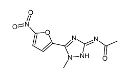 N-[1-methyl-5-(5-nitrofuran-2-yl)-1,2,4-triazol-3-yl]acetamide Structure