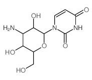 1-[4-amino-3,5-dihydroxy-6-(hydroxymethyl)oxan-2-yl]pyrimidine-2,4-dione structure