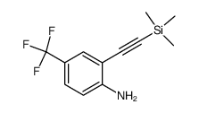 2-trimethylsilylethynyl-4-trifluoromethylaniline结构式