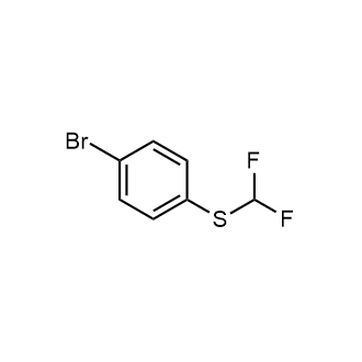 1-Bromo-4-[(difluoromethyl)sulfanyl]benzene Structure