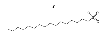 hexadecane-1-sulfonic acid, lithium-compound Structure