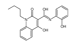 1-butyl-4-hydroxy-N-(2-hydroxyphenyl)-2-oxoquinoline-3-carboxamide Structure