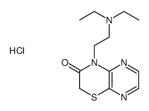 4-[2-(diethylamino)ethyl]pyrazino[2,3-b][1,4]thiazin-3-one,hydrochloride结构式