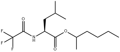 N-(Trifluoroacetyl)-L-leucine 1-methylpentyl ester结构式