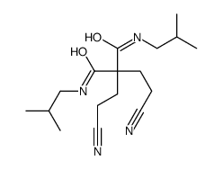 2,2-bis(2-cyanoethyl)-N,N'-bis(2-methylpropyl)propanediamide Structure