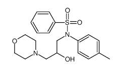 N-(2-hydroxy-3-morpholin-4-ylpropyl)-N-(4-methylphenyl)benzenesulfonamide Structure