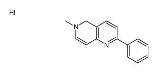 6-methyl-2-phenyl-5H-1,6-naphthyridin-1-ium,iodide结构式