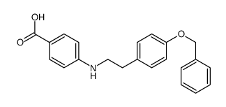 4-[2-(4-phenylmethoxyphenyl)ethylamino]benzoic acid Structure