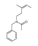 N-benzyl-N-(3-methylpent-3-enyl)acetamide结构式