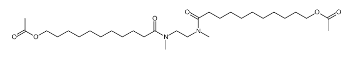 [11-[2-[11-acetyloxyundecanoyl(methyl)amino]ethyl-methylamino]-11-oxoundecyl] acetate结构式