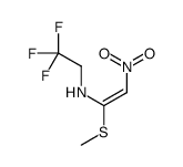 2,2,2-trifluoro-N-(1-methylsulfanyl-2-nitroethenyl)ethanamine Structure