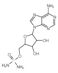 Adenosine,5'-phosphorodiamidate (9CI)结构式