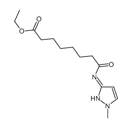 ethyl 8-[(1-methylpyrazol-3-yl)amino]-8-oxooctanoate结构式