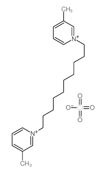 3-methyl-1-[10-(3-methylpyridin-1-ium-1-yl)decyl]pyridin-1-ium,perchlorate Structure