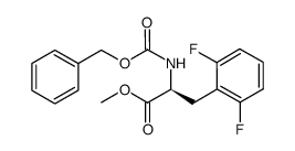 (2S)-2-benzyloxycarbonylamino-3-(2,6-difluorophenyl)propionic acid methyl ester结构式