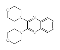 2,3-dimorpholin-4-ylquinoxaline结构式