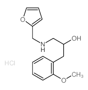 Benzeneethanol, a-[[(2-furanylmethyl)amino]methyl]-2-methoxy-,hydrochloride (1:1)结构式