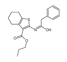 propyl 2-[(2-phenylacetyl)amino]-4,5,6,7-tetrahydro-1-benzothiophene-3-carboxylate Structure