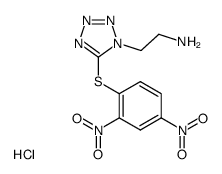 1-(2-aminoethyl)-5-(2,4-dinitrophenylthio)-tetrazole hydrochloride Structure