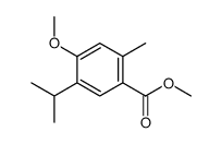 methyl 4-methoxy-2-methyl-5-propan-2-ylbenzoate Structure