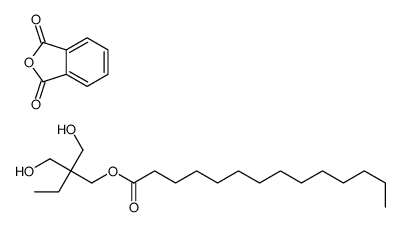 2-benzofuran-1,3-dione,2,2-bis(hydroxymethyl)butyl tetradecanoate Structure