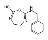 7-(benzylamino)-4,5-dihydro-3H-1,3,6-thiadiazepine-2-thione结构式