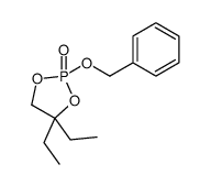 4,4-diethyl-2-phenylmethoxy-1,3,2λ5-dioxaphospholane 2-oxide结构式