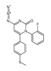 4-azido-1-(2-fluorophenyl)-6-(4-methylsulfanylphenyl)pyrimidin-2-one Structure