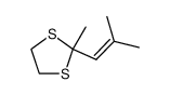 methyl-2 (methyl-2 propene-1 yl)-2 dithiolanne-1,3 Structure