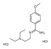 2-[amino-(4-methoxyphenyl)methylidene]azaniumylethyl-diethylazanium,dichloride结构式