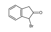 1-bromo-indan-2-one Structure