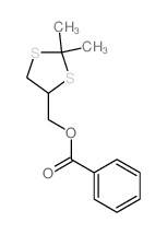 (2,2-dimethyl-1,3-dithiolan-4-yl)methyl benzoate Structure