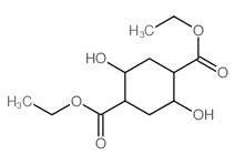 1,4-Cyclohexanedicarboxylicacid, 2,5-dihydroxy-, 1,4-diethyl ester Structure