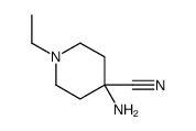 4-Piperidinecarbonitrile,4-amino-1-ethyl-(9CI) Structure