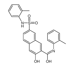 3-hydroxy-N-(2-methylphenyl)-7-[(2-methylphenyl)sulfamoyl]naphthalene-2-carboxamide结构式