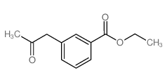 3-(2-OXO-PROPYL)-BENZOIC ACID ETHYL ESTER Structure