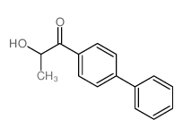 2-hydroxy-1-(4-phenylphenyl)propan-1-one Structure