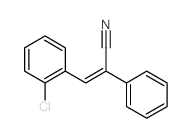 3-(2-chlorophenyl)-2-phenyl-prop-2-enenitrile结构式