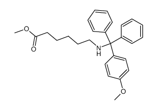 methyl 6-(((4-methoxyphenyl)diphenylmethyl)amino)hexanoate Structure