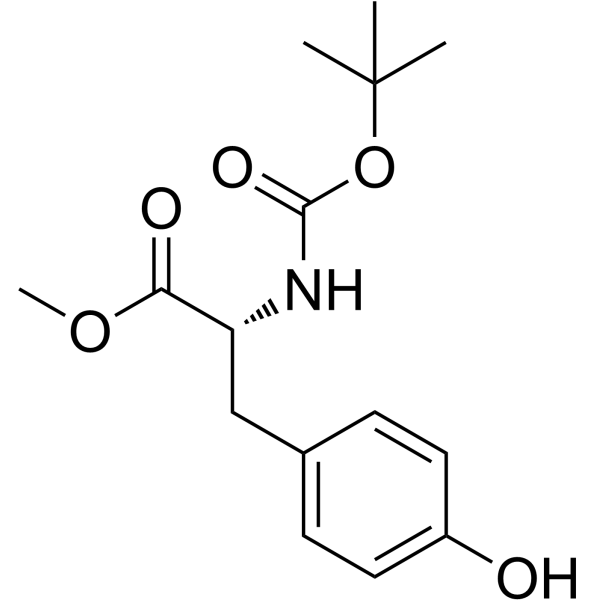 Boc-D-Tyr-OMe Structure