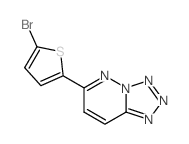 3-(5-bromothiophen-2-yl)-1,2,7,8,9-pentazabicyclo[4.3.0]nona-2,4,6,8-tetraene Structure