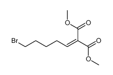 dimethyl 2-(5-bromopentylidene)malonate Structure