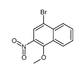 4-bromo-1-methoxy-2-nitronaphthalene结构式