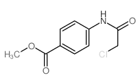 Benzoic acid,4-[(2-chloroacetyl)amino]-, methyl ester结构式