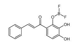 2'-(difluoroboryloxy)-3',4'-dihydroxychalcone结构式