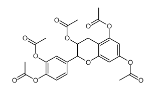 [5,7-diacetyloxy-2-(3,4-diacetyloxyphenyl)-3,4-dihydro-2H-chromen-3-yl] acetate结构式