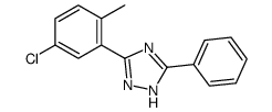 3-(5-Chloro-o-tolyl)-5-phenyl-1H-1,2,4-triazole Structure