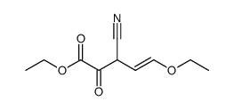 (2ξ-ethoxy-vinyl)-oxalacetic acid-1-ethyl ester-4-nitrile结构式