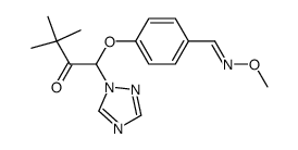 3,3-dimethyl-1-(4-methoximino- methyl-phenoxy)-1-(1,2,4-triazol-1-yl)-butan-2-one Structure