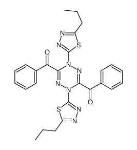 [6-benzoyl-1,4-bis(5-propyl-1,3,4-thiadiazol-2-yl)-1,2,4,5-tetrazin-3-yl]-phenylmethanone Structure